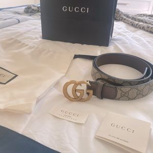 Gucci Monogram Belt